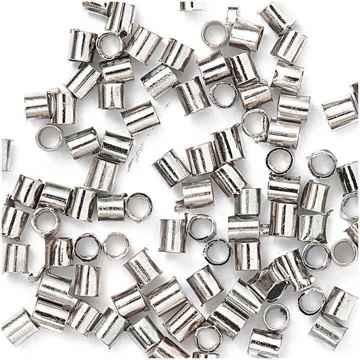 Actual product image Rico Tubes for squeezing, silver 1.2 mm, 200 pcs.