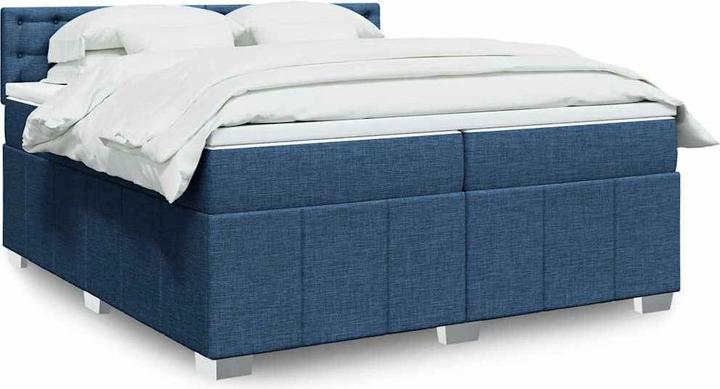 Produktbild vidaXL Bo x springbett mit Matratze 200 x 200 cm Stoff (200 x 200 cm)
