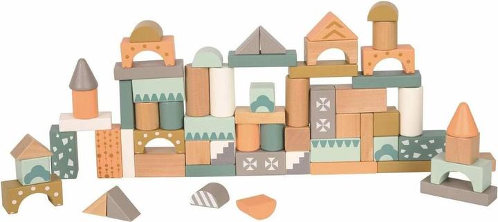 Actual product image Spielba Wooden bricks 100 pieces