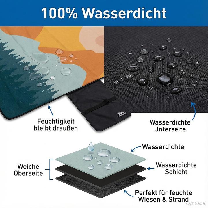 Actual product image Trespass THROW - Picknickdecke Wasserdicht