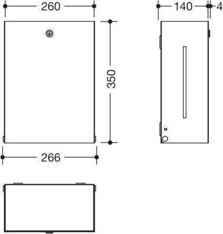 Produktbild Hewi Papierhandtuchspender SYSTEM 900 Edelstahl matt geschliffen