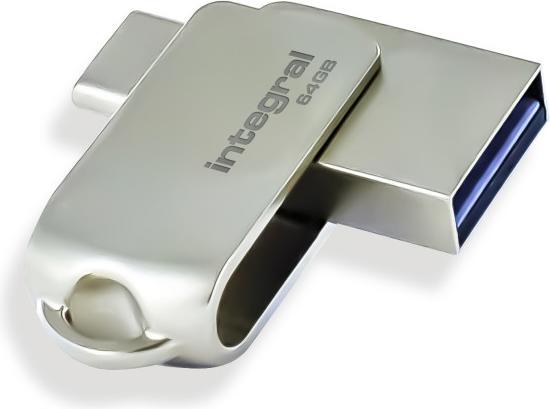Produktbild USB 3.0 Drive 360-C 64GB sb (64 GB, USB-A, USB-C)