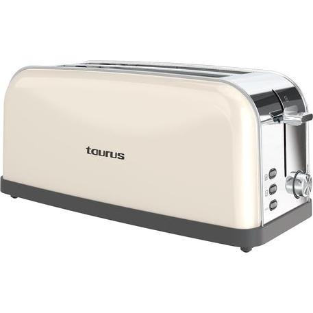 Taurus Toaster Long Slot, Tostapane, Grigio, Argento