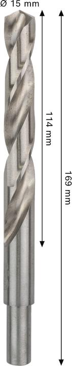 Image du produit Bosch Professional Zubehör Foret hélicoïdal PRO Metal HSS-G, 15 x 114 x 169 mm (15 mm)