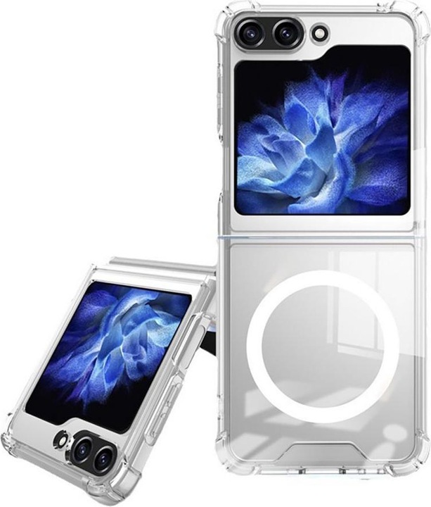 Produktbild Hurtel Ultraklare MagSafe-Hülle für Samsung Galaxy Z Flip 6 – transparent (Samsung Galaxy Z Flip6)