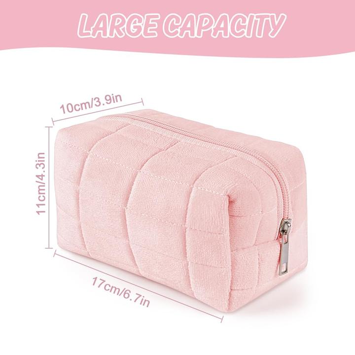 Produktbild Only-Bags.Store Reisekosmetiktasche, Schminktasche, gesteppter Kulturbeutel