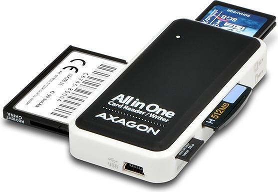 Actual product image Axagon CRE-X1 - CF - CF Type II - MMC - MMC Mobile - MMCmicro - MS Duo - MS PRO - Memory (USB 2.0)