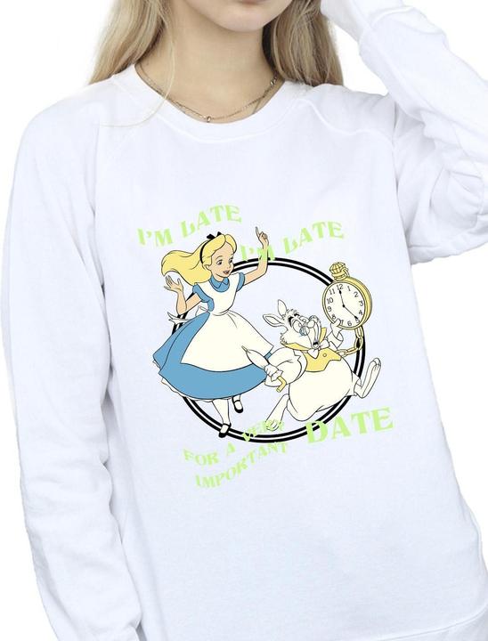 Produktbild Disney Alice im Wunderland I'm Late Sweatshirt (XXL)