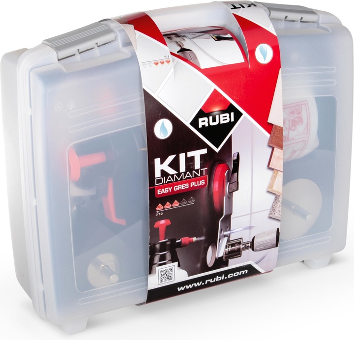 Produktbild Rubi SARA WET DRILL KIT 20 28 35 43 50 65 75 + GUIDE MULTIDRILL + HYDRAULICS (75 Millimeter)