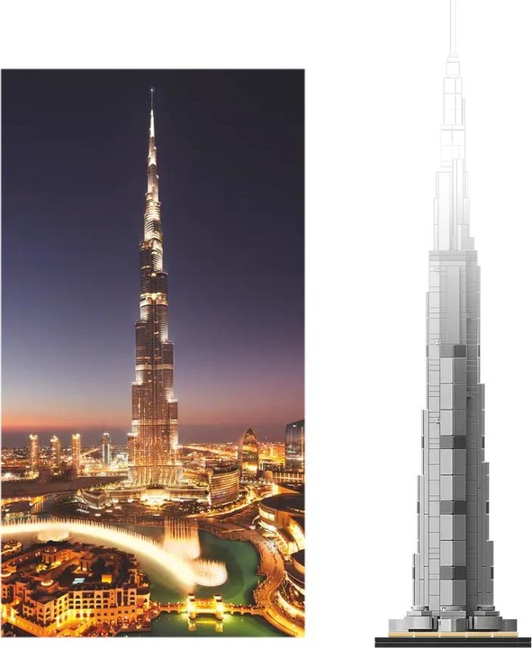 Actual product image LEGO Architecture Burj Khalifa (21055, LEGO Architecture)