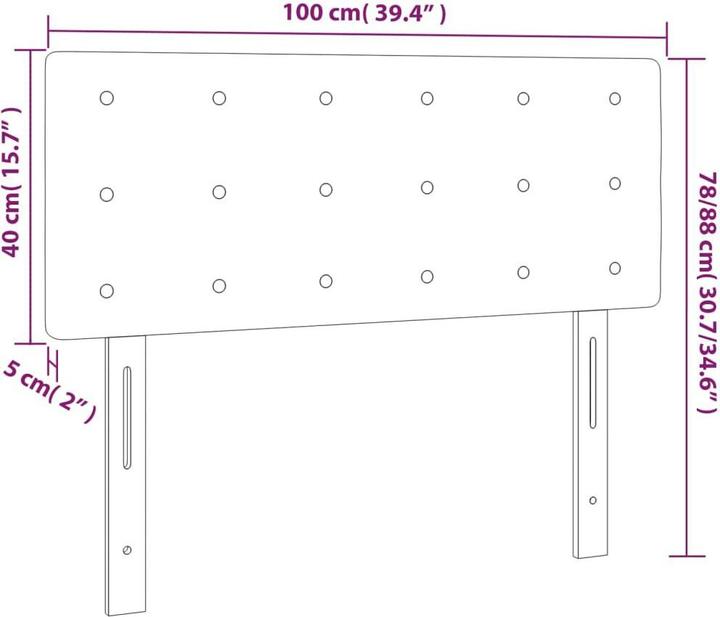 Image du produit vidaXL Kalli (100 x 5 x 78/88 cm)