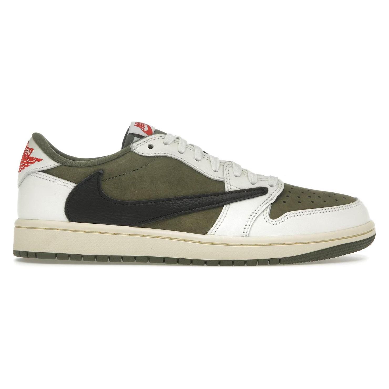 Jordan, Herren, Sneakers, 1 Retro Low Og Sp Travis Scott Medium Olive, Grün, Weiss, Schwarz, (44)