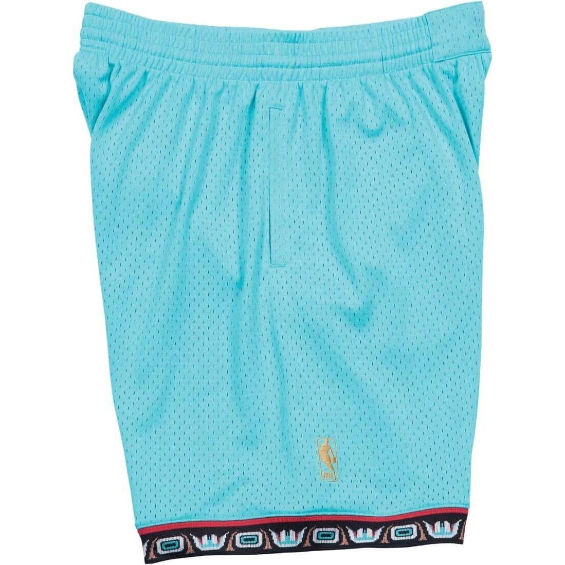 Thumbnail - Mitchell & Ness, Herren, Shorts, M&N Vancouver Grizzlies Road 1996-97 Swingman Shorts - XL, Türkis, (XL)