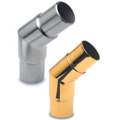 G-Fittings, Ringhiera delle scale + corrimano, Connettore a tubo 45°/135° per ringhiera a barre (Zinco pressofuso)