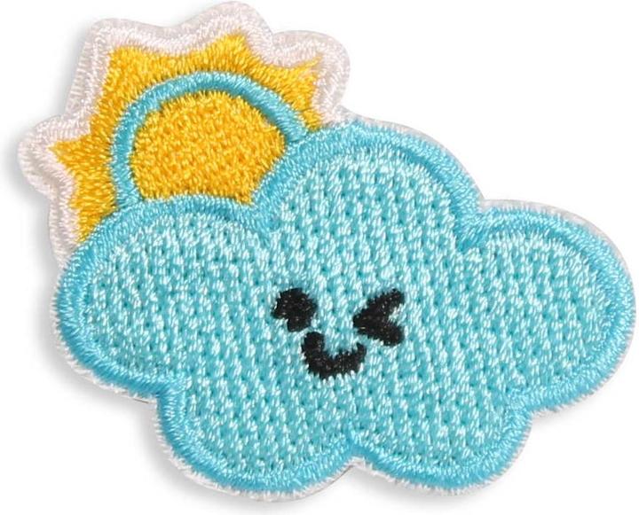 Actual product image PhoneLook Sticker Sticker for mobile/tablet/computer 3D embroidered smiley Cloud Sun