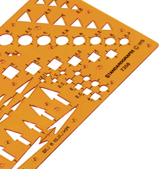 Actual product image Template plan drawing Ii (17.50 cm, Plastic)