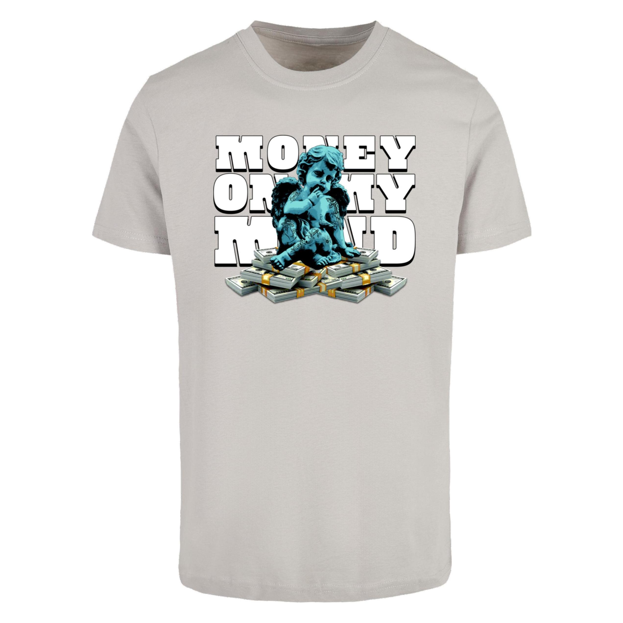 Mister Tee, Herren, Shirts, MisterTee Money On My Mind Tee - 170209, Grau, (L)
