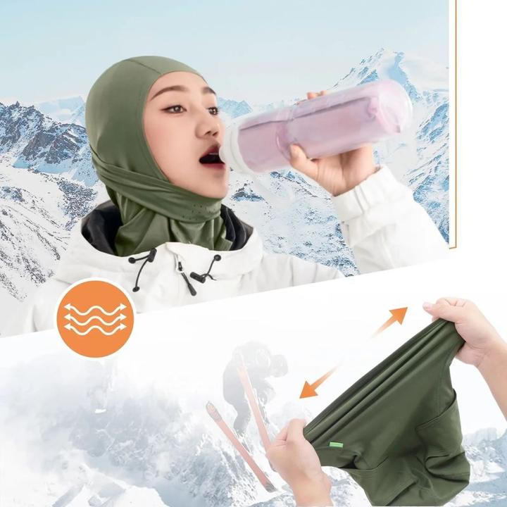 Actual product image Rockbros Qunature 13230023015 Ski-Sturmhaube Fahrrad-Motorrad-Sturmhaube Grösse L - grün