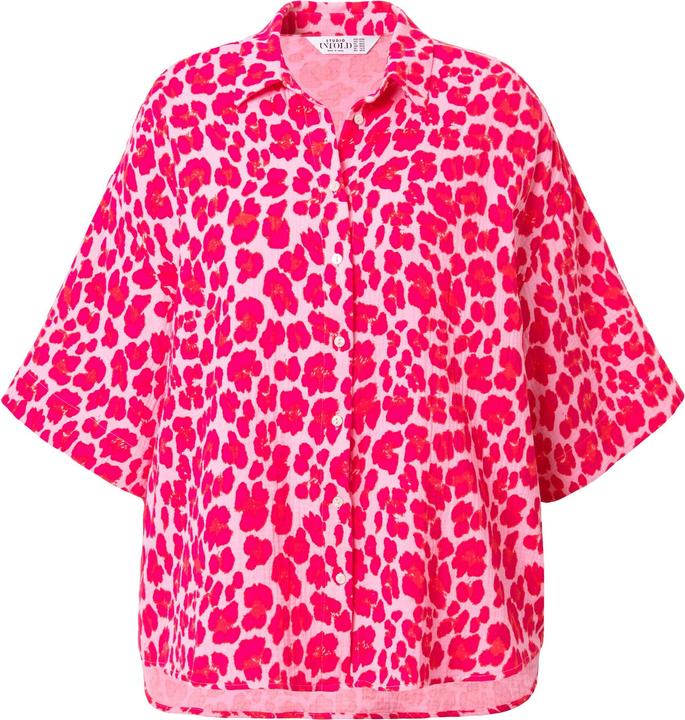Produktbild Studio Untold Musselin-Bluse, oversized, Color-Leo (60)
