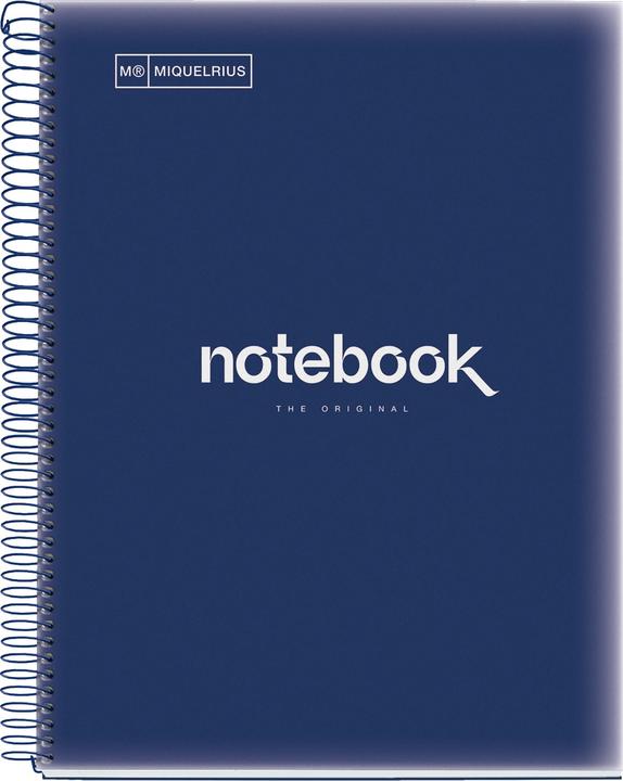 Miquelrius Notizbuch 5 A4 120 SQU 90G PP EMOTIONS NAVY MR (A4, Dotted)