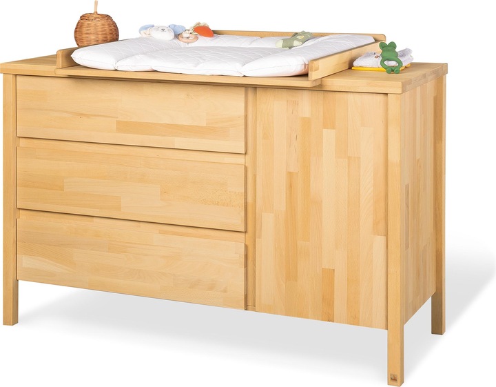 Produktbild Pinolino Kinderzimmer-Set „Enno” extrabreit, 2-tlg. (Wickelkommode, Babybett)