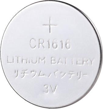 Actual product image Deltaco Ultimate Lithium battery, 3V, CR1616 button cell, 1-pack (1 pcs., CR1616, 50 mAh)