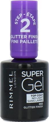 Immagine prodotto Rimmel London Rimmel - Super Gel Top Coat - Smalto per unghie 12 ml 002 Finitura glitterata (Topcoat)