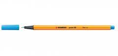Productafbeelding STABILO Fineliner - punt 88 - pakje van 10 - azuurblauw (Lichtblauw, Azuurblauw, 10 x)