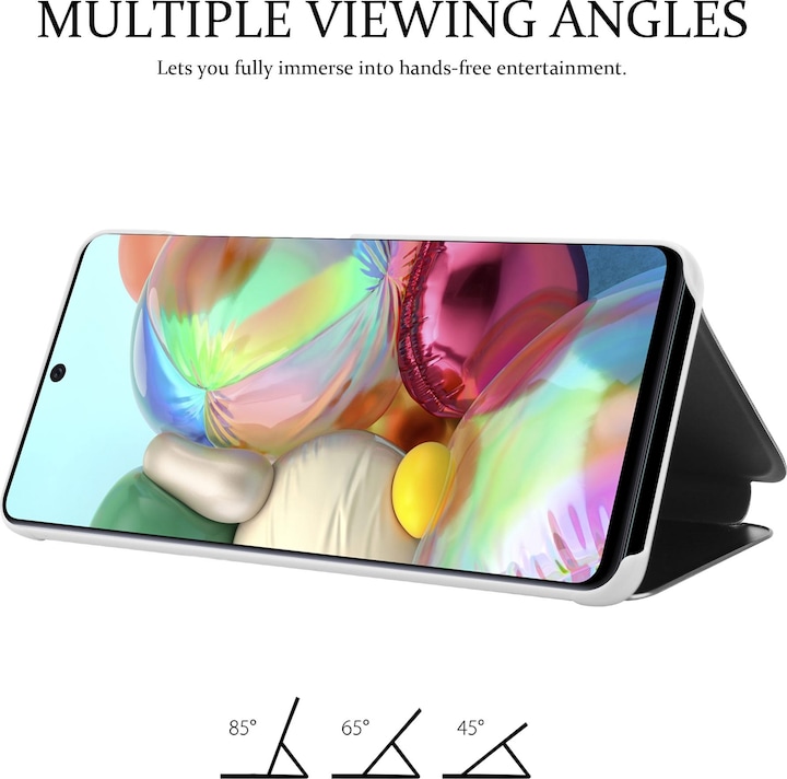 Actual product image Cadorabo Book Smart View Mirror Cover (Samsung Galaxy A71)