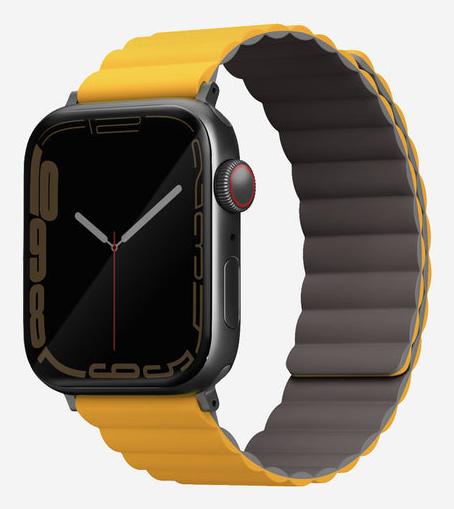Produktbild Uniq pasek Revix Apple Watch Series 1/2/3/4/5/6/7/8/SE/SE2/Ultra 42/44/45/49mm. Reversible Magnetic (49 mm, 42 mm, 44 mm, 45 mm, Edelstahl, Silikon)