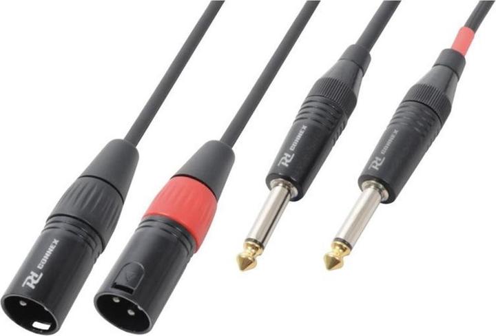 Immagine prodotto PD Connex CX64-01 XLR 3 poli, maschio - jack 6,3mm, maschio 0,2 m (0.20 m, Cavo Cinch, Cavo jack da 6,3 mm)