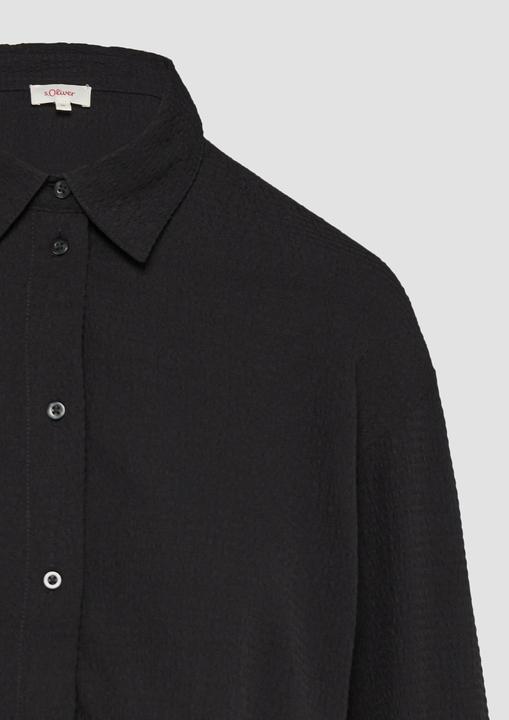 Produktbild S.Oliver Bluse Strukturierte Hemdbluse mit Raffung (34)
