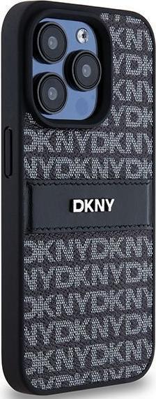 Actual product image DKNY Tonal Stripe PU Leather Case for Apple for Apple iPhone 15 Pro - black (Apple iPhone 15 Pro)