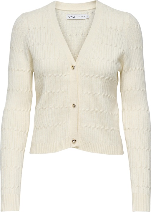 Only Onlkatia Ls Cable V-Neck Cardigan Kntnca