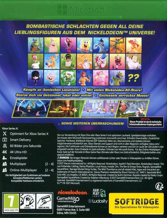 Produktbild GameMill Entertainment Nickelodeon All-Star Brawl (Xbox One X, Xbox Series X, DE)