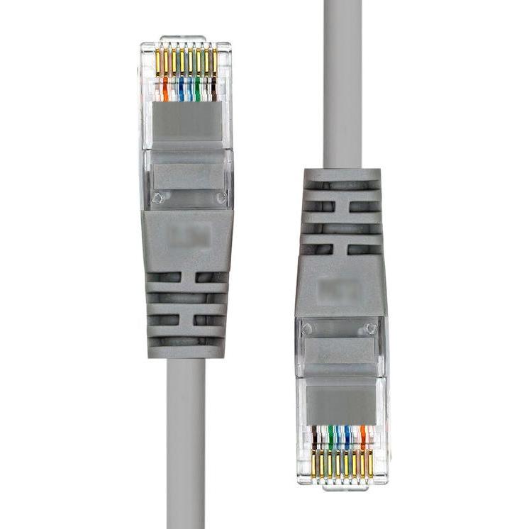 Thumbnail - ProXtend U/UTP CAT5e PVC AWG 26 CCA Grey 30CM (U/UTP, CAT5e, 0.30 m), Netzwerkkabel