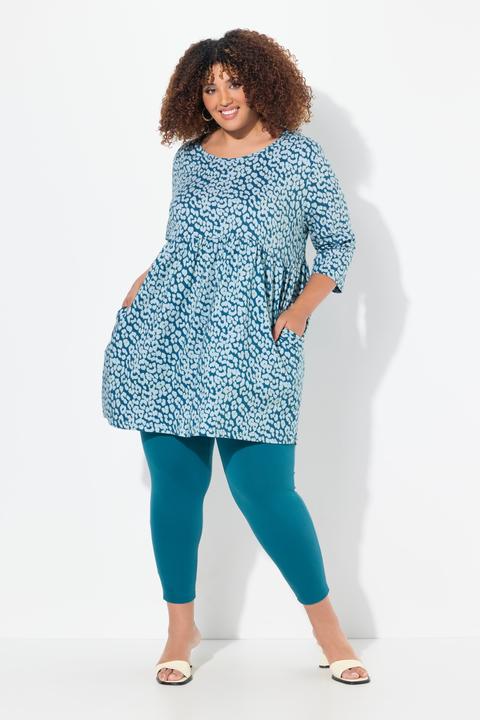Produktbild Ulla Popken Longshirt, Leomuster, A-Linie, Rundhals, 3/4-Arm (50, 52)
