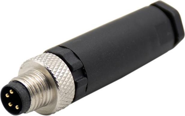 Produktbild RND Electronics M8 Rundsteckverbinder, Gerade, Stecker, 4 Pole, A-kodiert, Schraubanschluss