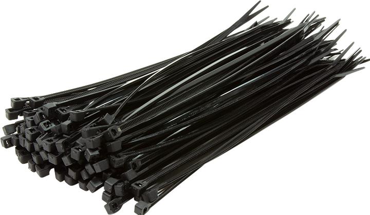 Actual product image LogiLink Cable tie 100 pieces, length: 100 mm, thickness: 2,5 mm, black (Plastic cable ties, 100 mm, 100 pcs.)