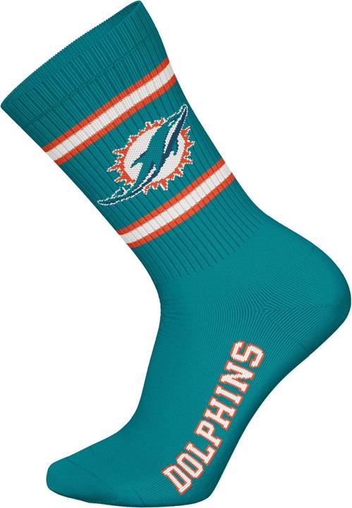Produktbild NFL Freizeitsocken Miami Dolphins Crew (3er Pack, 43 - 46)