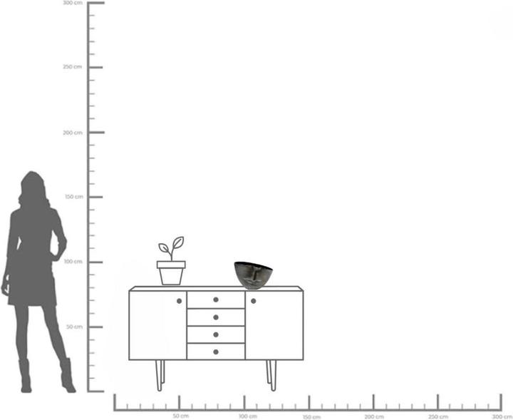 Produktbild Kare Design Vase Half Face Anthrazit 31cm