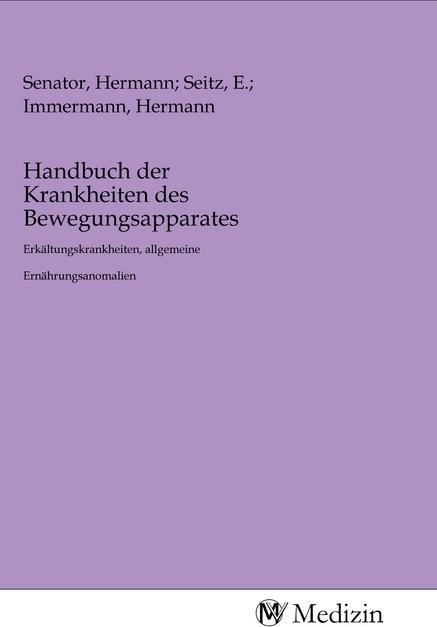 Actual product image Handbuch der Krankheiten des Bewegungsapparates (German, 2020)