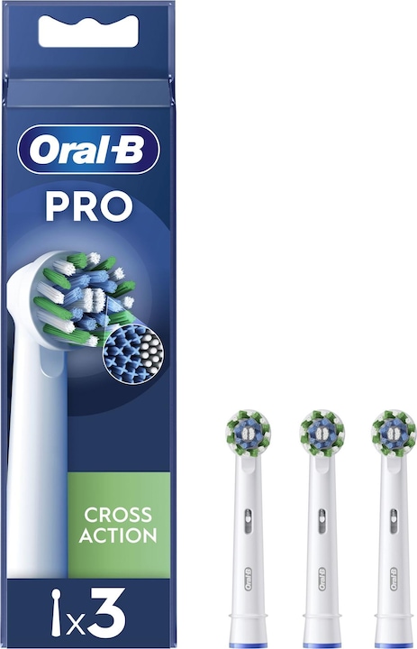Braun Oral-B Pro Cross Action 3 pcs Blanc (3 x)