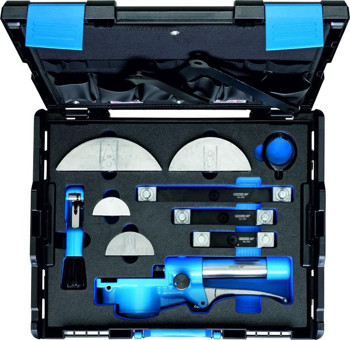 Actual product image Gedore 1100-245681 Hand tube bender set, hydraulic 6-22 mm in L-BOXX (357 mm)