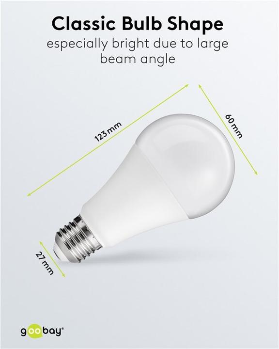 Actual product image Goobay LED bulb, 15 W (E27, 1800 lm, 1x)