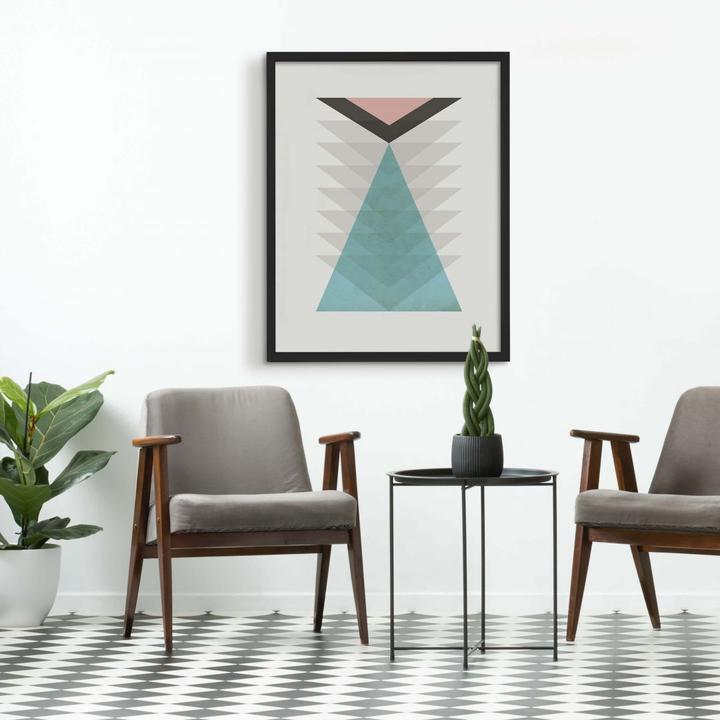 Produktbild Trenddeko Totem aqua & pink (100 x 120 cm)