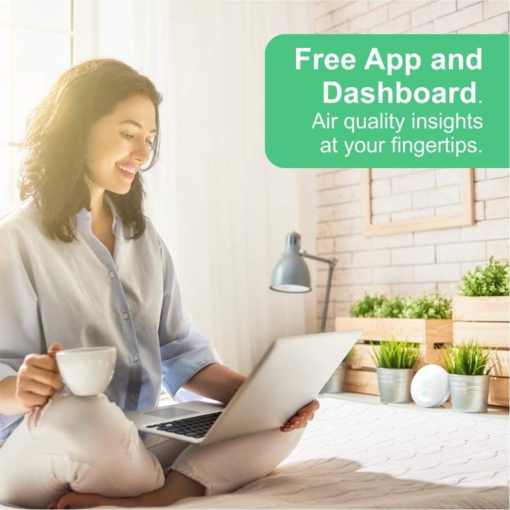 Actual product image Airthings 292 Wave Mini Indoor Air Quality Monitor