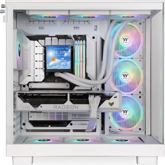 Produktbild Thermaltake Geh View 380 XL WS Midi Tower "ARGB Snow" White retail (ATX, Micro ATX (mATX), Mini-ITX)