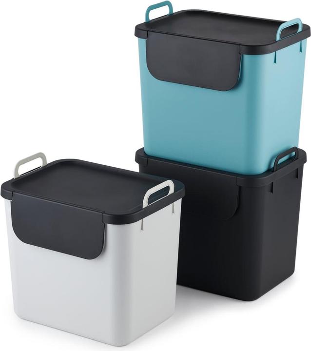 Actual product image Rotho Set of 3 recycling waste systems 30 L JIVE (30 l)