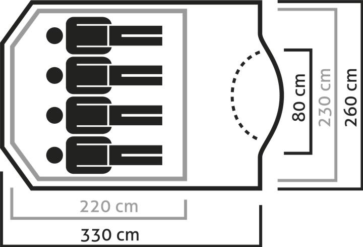 Image du produit Salewa Chapeau alpin (Tente igloo, 10 kg, 4 personnes)